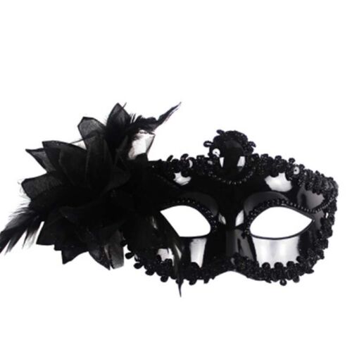 Au Glitzer Maskerade Maske Ball Party Kostüm Schwarz Gold Silber Blau Rosa ▽ - Bild 6 von 21
