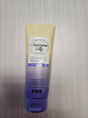 Victoria's Secret Body Lotion Jasmine Lily Scent Pink Fragrance Lotion Moisture