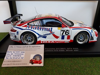 PORSCHE 911 997 GT3 RSR 2007 MATMUT # 76 WINNER GT2 LE MANS o 1/18