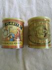 Vintage The Planters Fresh Roasted Peanuts & Salted Peanuts Collector Tins