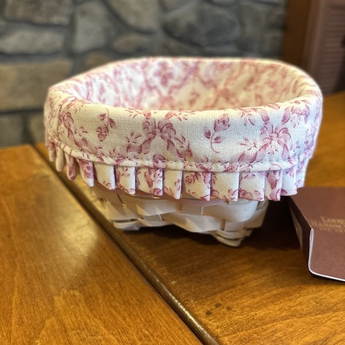 Longaberger 2008 Horizon of Hope Basket w/ Protector, Lid, Tie On,Liner NEW - Bild 11 von 13