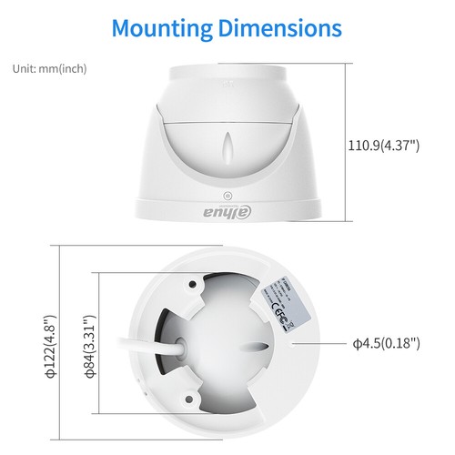 Cámara IP DH 4K 8MP POE Color 2 vías audio IPC-HDW3849H-AS-PV-S5 doble luz EE. UU. - Imagen 6 de 24