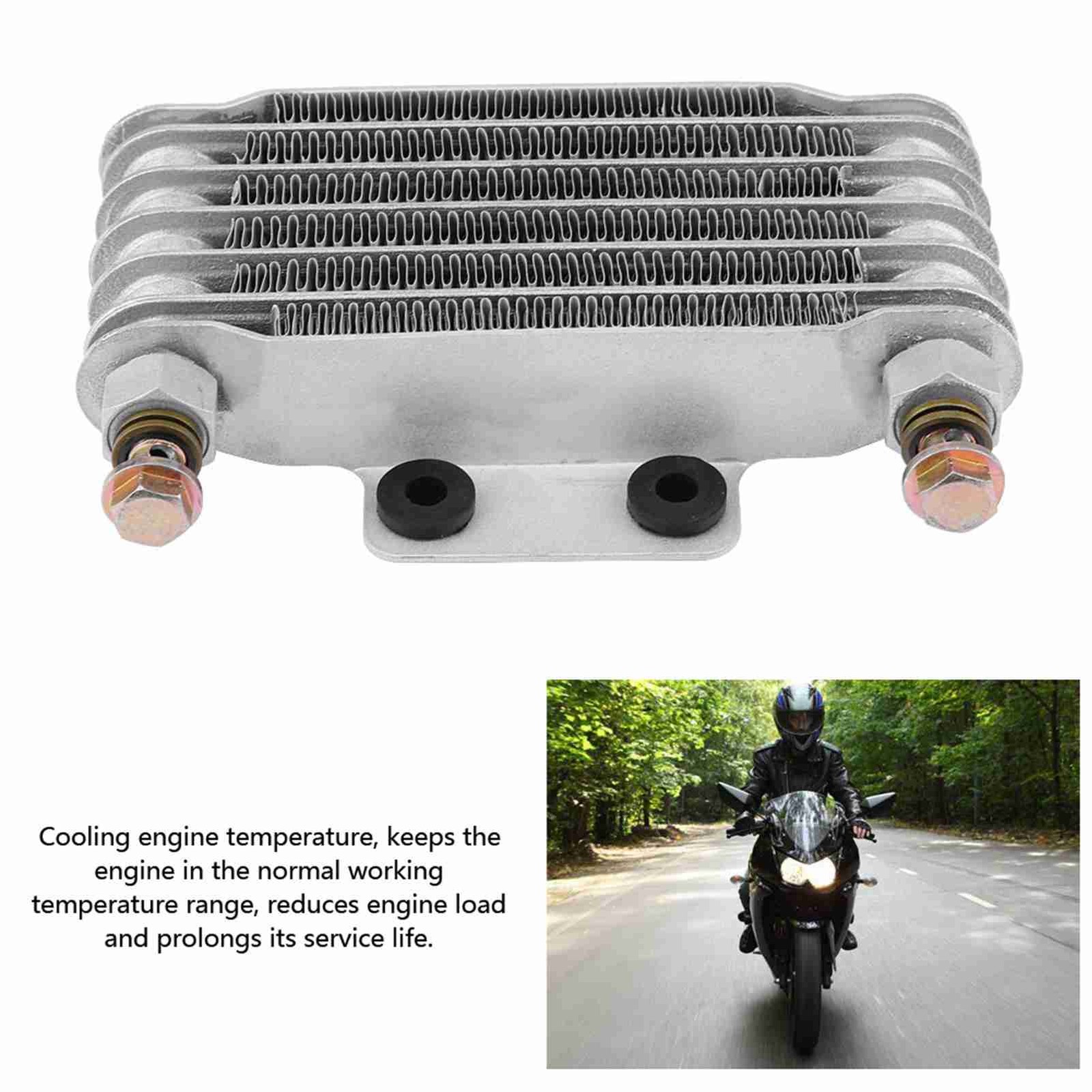 Engine Oil Cooler Oil Cooling Radiator System Kit For CB CG 100CC‑250CC 85ml