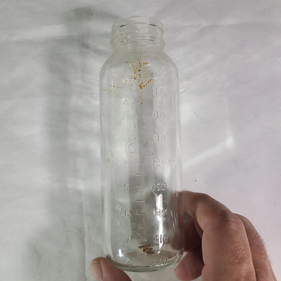 Biberón de vidrio vintage Similac 20 8 fl oz sin tapa Foto 2 de 4