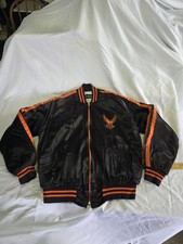 Bomber vintage anni 70 AMF Harley Davidson in raso, taglia Med