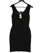 Mango Bodycon Midi Dress S in Black