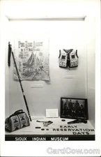 Native American Sioux Indian Museum Original Vintage Real Photo Postcard RPPC