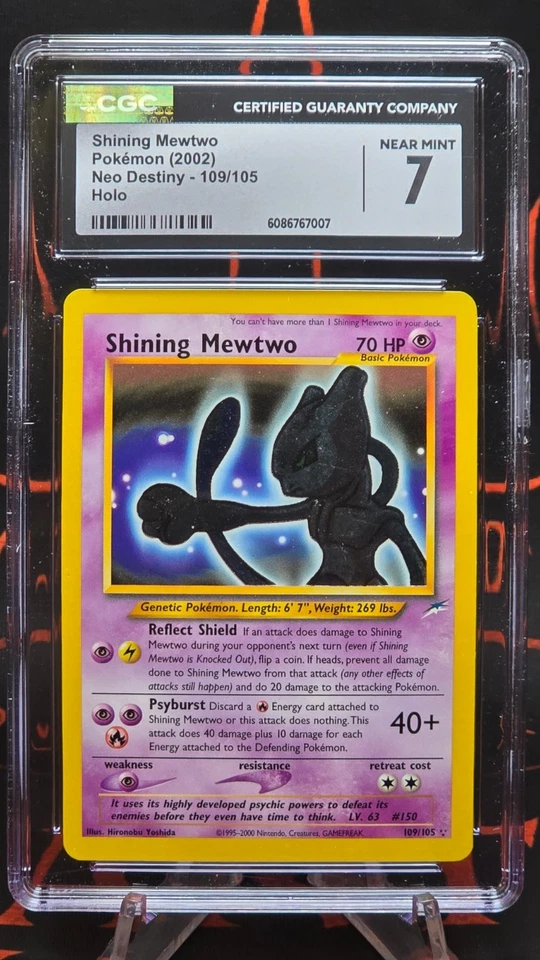 Holo Shining Mewtwo 109/105 Neo Destiny - Imagem 2 de 3