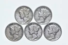 High Grade Lot 1936 1937 1938 1935 1936 Mercury Dime Collection *915