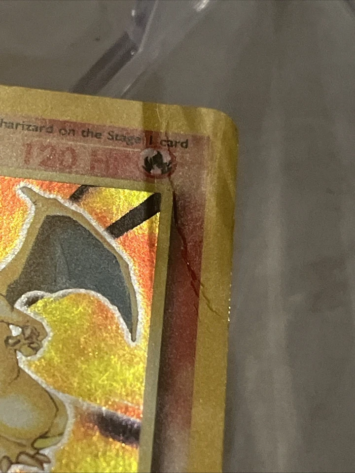 Charizard 4/130 Holo SWIRL Rare Base Set 2 Pokémon Card MP Look At Photos - Image 3 of 4
