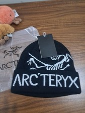 Arc'teryx Beanie Bird Head Toque Orca Black Wool Unisex Warm Winter Hat NWT