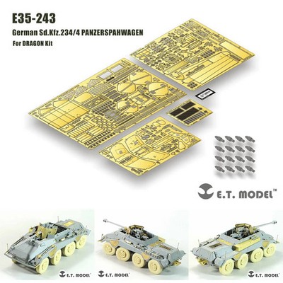ETmodel E35-243 German Sd.Kfz.234/4 Panzerspahwagen for 1/35 DRAGON Detail-up