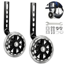 Training Wheels for Children's Bicycle Stabiliser Flash Mute Wheel Bicycle St...
