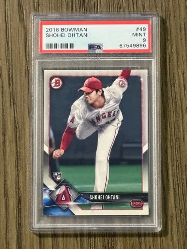 2018 Bowman Shohei Ohtani #49 Rookie Card PSA 9 Mint RC