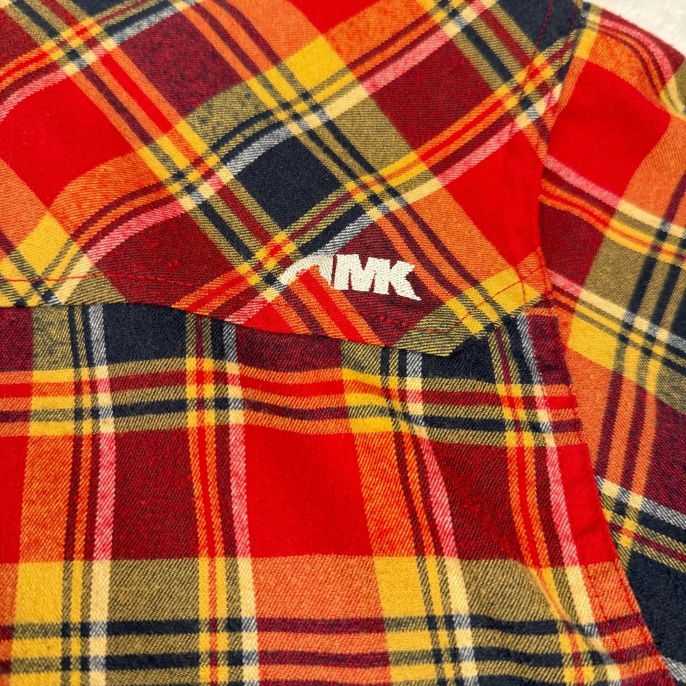 MOUNTAIN KHAKIS Wool Blend Flannel Shirt Mens Large Red Plaid Long Sleeve Button - Image 3 of 4