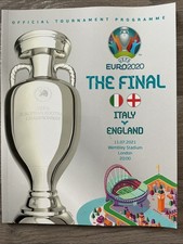 Euro 2020 The Final Italy Versus England At Wembley Official Program