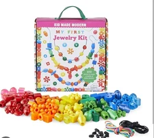 Kids Made Modern My First Jewelry Kit, Craft Kit, 100 Pcs (455) Girls Gift Fun