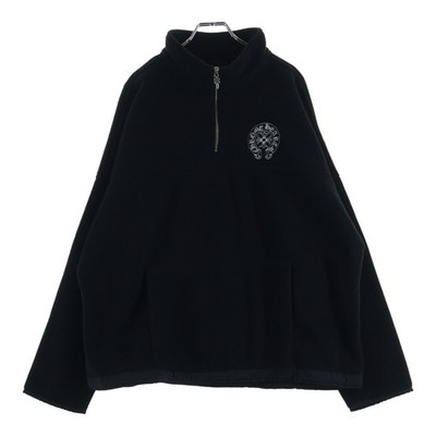 CHROME HEARTS YKT U TARDY SWEEP HLF ZIP Dagger Half Fleece Black Used 5d1dc8100c
