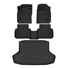 4Pcs Floor Mats & Trunk Cargo Liner For 2022- 2025 Honda Civic Sedan All Weather