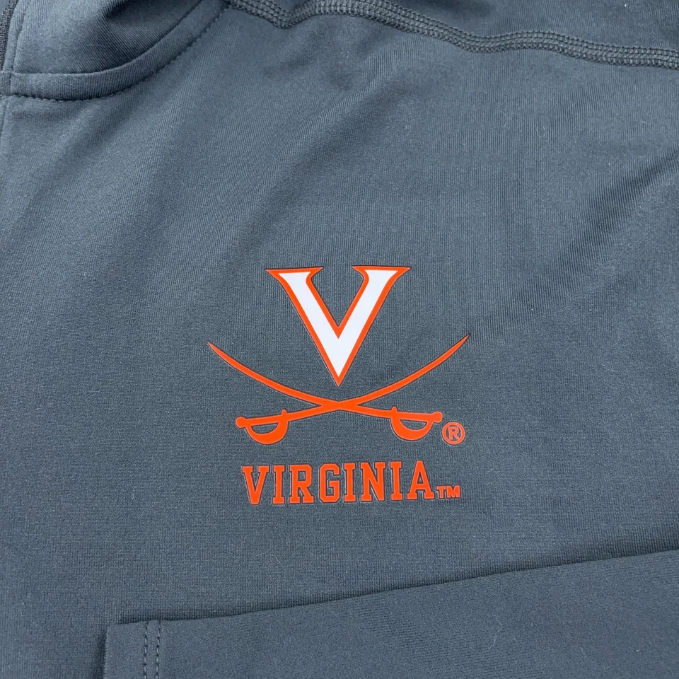 Virginia Cavaliers Sweater Men XL Gray Nike Dri Fit Pullover 1/4 Zip UVA Thin - Image 4 of 4