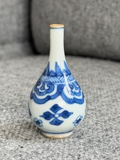 A Fine Chinese Blue and White Miniature Bottle, 18th Century