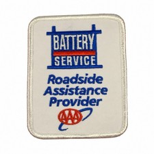 AAA Battery Service Roadside Assistance 3.75x3in Embroidered Patch