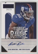 2013 Panini Playbook Signatures Blue 24/25 Rueben Randle #62 Auto 7eo