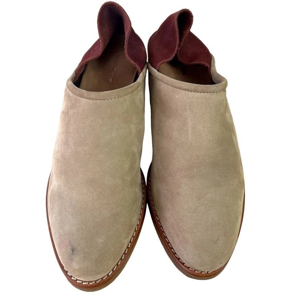 Anthropologie 全黑品牌短靴女式 9 EU39 色块折叠皮革 — 第 2/4 张图片