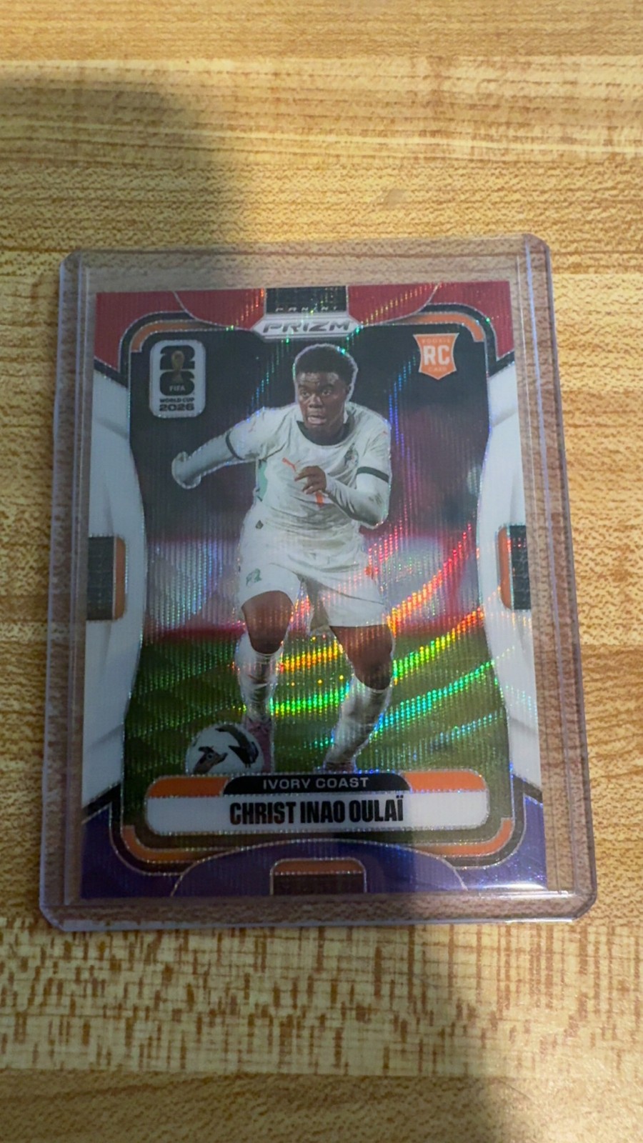 2026 Panini Prizm FIFA World Cup #254 Christ Inao Oulai Red, White & Blue Prizms