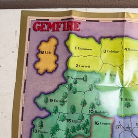 NO GAME- Gemfire Nintendo NES Foldable Promo Poster Map Insert ONLY MONSTERS