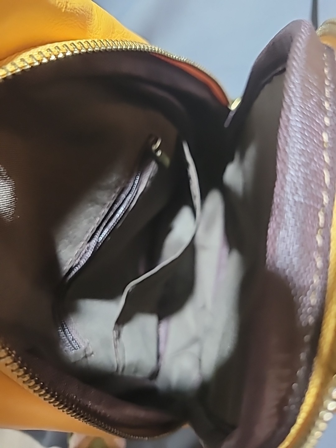 Yellow Sling Bag with Adjustable Patterned Strap … - image 6