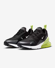 Nike Air Max 270 Casual Shoes Black / Lemon Sz 10 AH8050 703