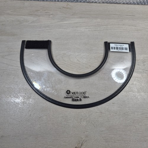 VetOne ™ Custom Fit Clear Recovery Collar V1 Size 8 for Small Pet 3 Inch Opening