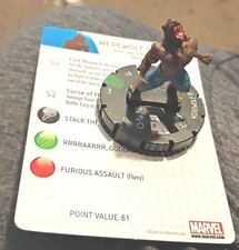 Amazing Spider-Man WEREWOLF BY NIGHT 015 HeroClix miniature w/card 15