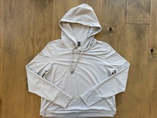 Vuori Halo Essential Hoodie Pullover Beige Sweatshirt VW226 Women  s Medium EUC