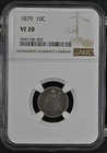 1879 Seated Liberty Dime 10C NGC VF20 (CAC)