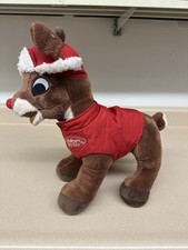 Rudolph The Red-Nosed Reindeer 12" Rudolph With Red Scarf Plush Dan Dee