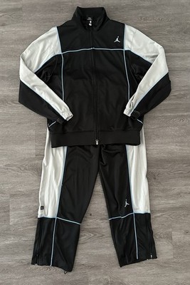 black and white jordan jogging suit