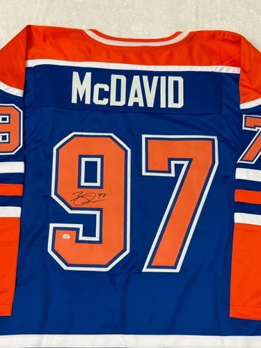 Connor Mcdavid Edmonton Oilers Signed Hockey Jersey COA
