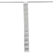10 Shelf Hanging Shoe Organizer Non Woven Dustproof Closet Storage Solution New