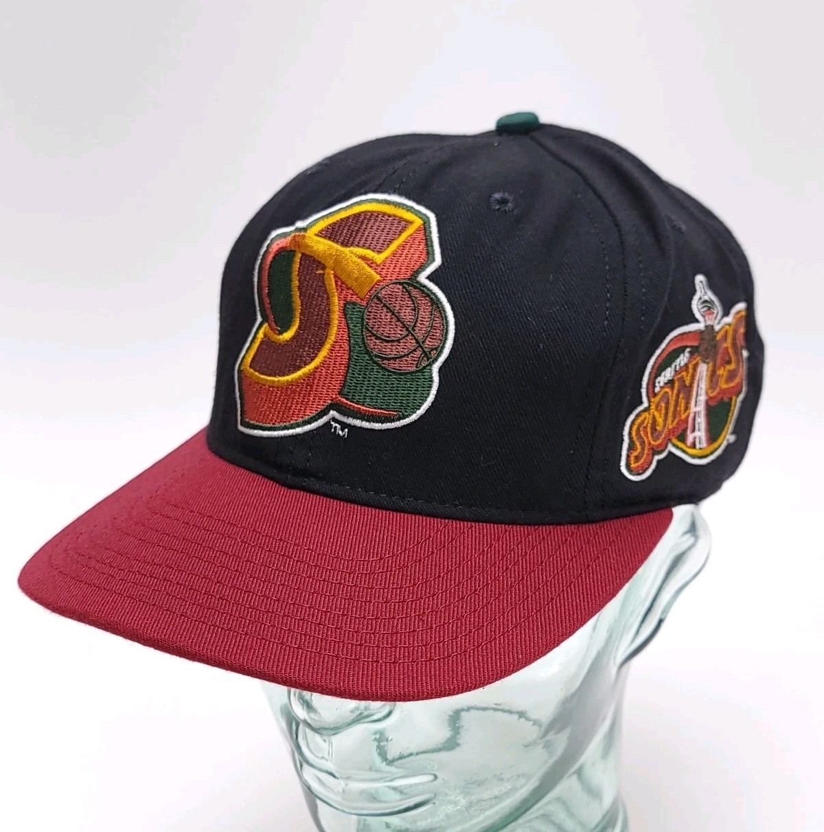 Vintage Seattle SONICS Starter Snapback Hat Cap Supersonics 90s NBA Rare