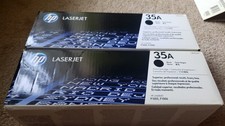Genuine HP 35A CB435A OEM Dual Pack 2 Black Laserjet Toner Cartridges BRAND NEW
