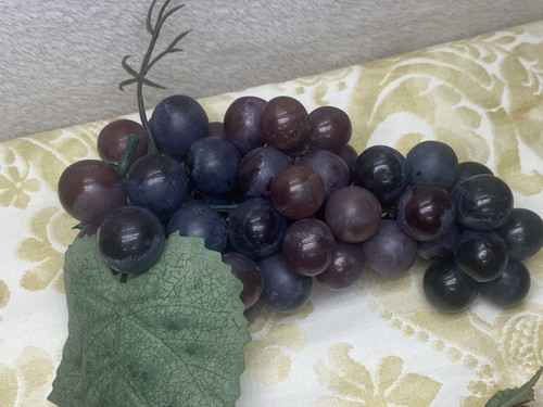 Vintage künstliche Obsttrauben MCM Kunststoff Display Dekor Requisite Küche Wein - Bild 3 von 9