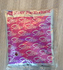 Vintage Silkies Pantyhose 080402 Tall-X-Tall Beige Sheer Toe-to Waist