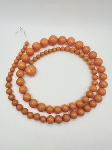 Vintage Antik Bernstein Eigelb Butterscotch Bakelit Perlen 267 Gramm graduiert lesen - Bild 15 von 15