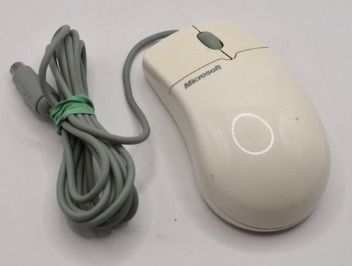 Microsoft 68874 IntelliMouse Seriell und PS/2 kompatibel, Ballmaus, weiß