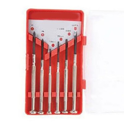 6x Mini Screwdrivers Iron Nickel Alloy Non Slip Screw Drivers Assortment For SET