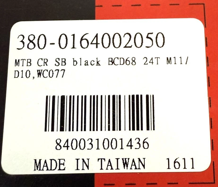 FSA K-Force MTB ABS BCD68 24tooth Steel 4 Bolt Bike Chainring WC077 10/11spd NEW - Image 3 of 4
