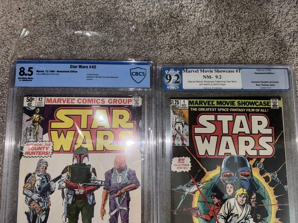Marvel Movie Showcase STAR WARS NEWSSTAND EDITION LOT. ‼️ GRADED #1 ,#42 - Image 2 of 3