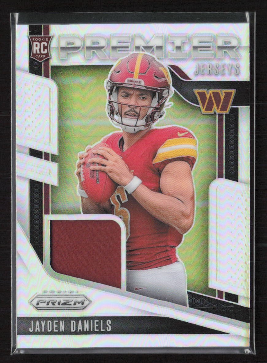 2024 Panini Prizm - Premier Jerseys Silver #PJ-JDS Jayden Daniels MEM,RC
